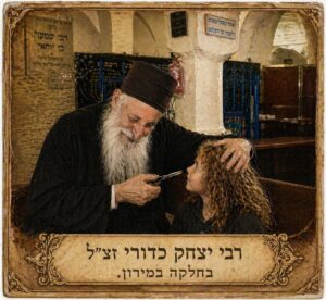 Rabbi Yitzhak Kaduri Halaka in Meron